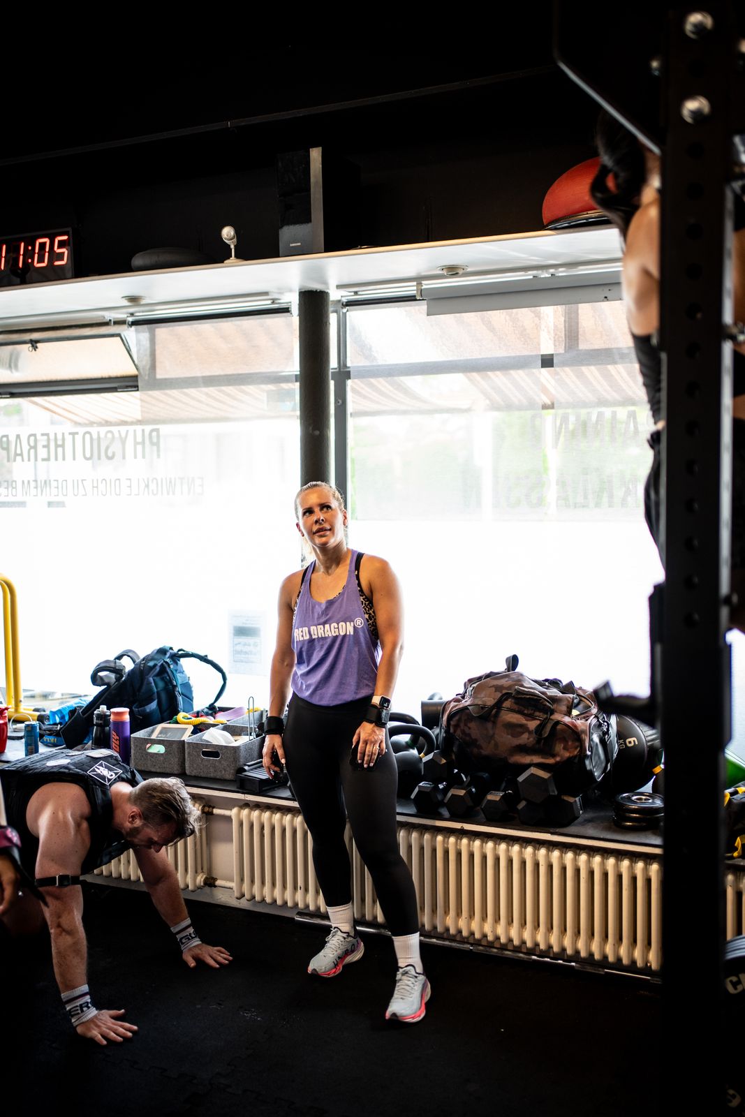 Push-ups during the Murph workout