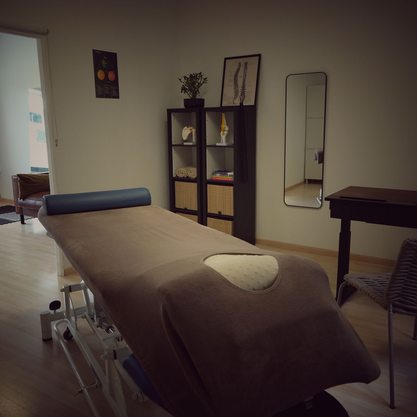 Physiotherapy treatment room